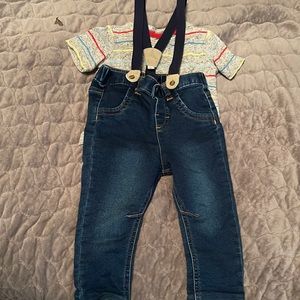 Suspenders babyboy outfit